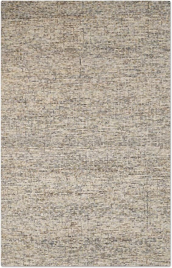 Hand Tufted Wool ECO-Friendly Area Rugs - 5'x8', Rectangle Shape, Light Green, Solid Plain Design, High Pile Handmade Anti Skid Area Rugs for Living Room, Bed Room (KWC111)