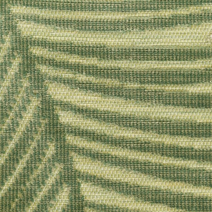Nourison Home Suncoast Green 4' x 6' Area Rug - Easy Clean, Non Shedding, Bed Room, Living Room, Dining Room, Kitchen (4' x 6')