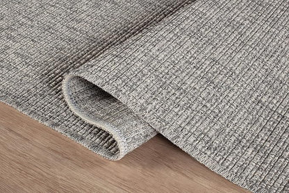 Beverly Rug Easy Jute Gray Entry Rug 2x3 Solid Washable Durable Outdoor Indoor Area Rugs for Living Dining Patio Office Stain Resistant Non Shedding Casual Indoor Outside Carpet 2 x 3 Gray