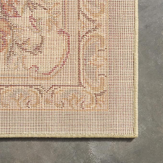 Rugs.com Chateau Collection Rug - 5 Ft Square Green Medium Pile Rug
