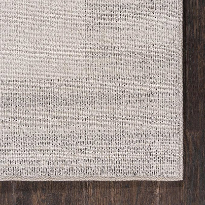 Rugs.com Angelica Collection Rug – 6 Ft Runner Light Gray Medium Rug Perfect for Hallways, Entryways