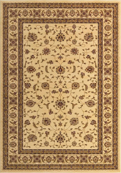 Unique Loom Voyage Collection Traditional Oriental Classic Area Rug (10' 0 x 14' 0 Rectangular, Ivory/Gold)