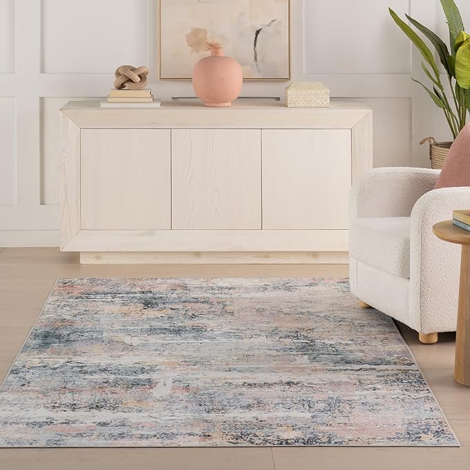 Dash & Albert Blaire Mineral Machine Washable Rug, 8.5 X 11.5 Feet, Multicolored Graphic Pattern