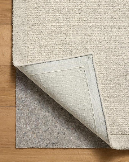 Loloi Magnolia Home by Joanna Gaines Henley Collection HNY-01 Ivory/Silver 7'-9" x 9'-9" Area Rug