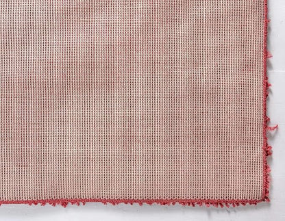 Unique Loom Davos Shag Collection Area Rug - Solid (2' 7" x 20' Runner, Poppy)
