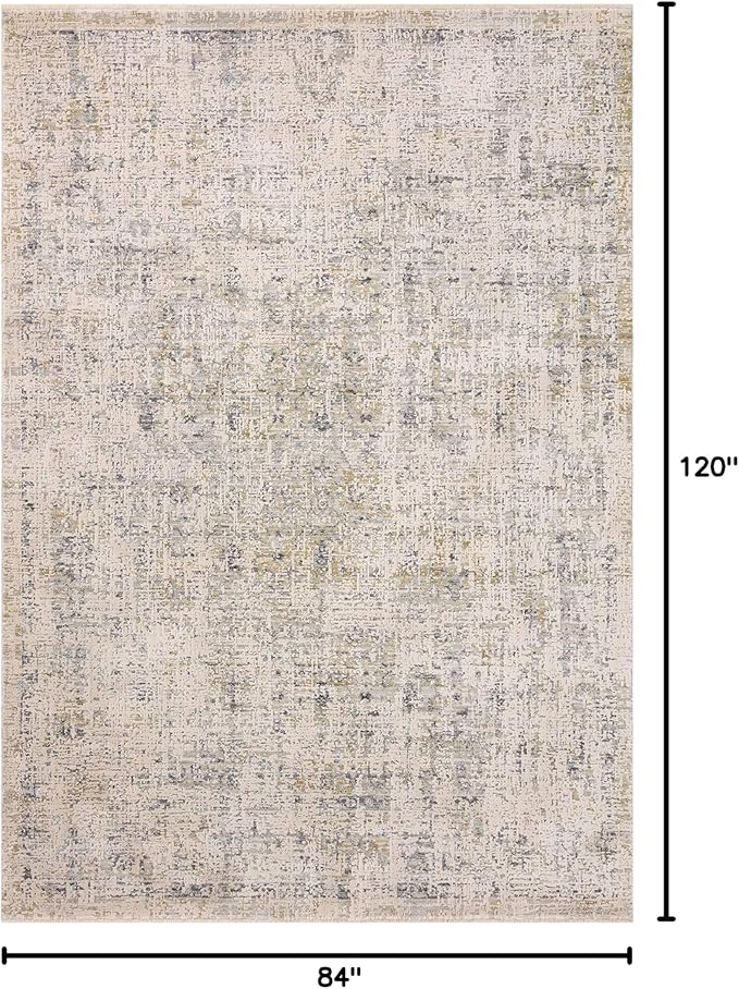 Loloi Amber Lewis Alie Collection ALE-02 Sand/Sky 7'-10'' x 10', .13'' Pile Height, Area Rug