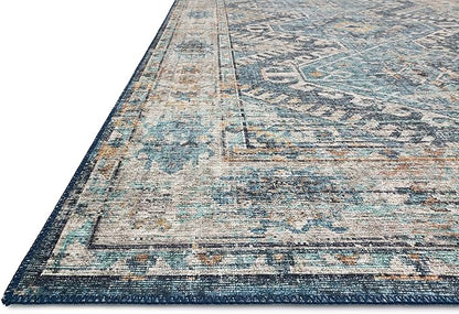Loloi Skye Collection SKY-03 Denim/Natural 2'-6" x 10'-0" Runner Rug