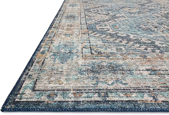 Loloi II Skye Collection SKY-03 Denim/Natural 2'-3" x 3'-9" Accent Rug