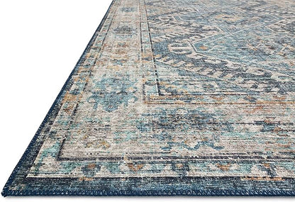 Loloi Skye Collection SKY-03 Denim/Natural 2'-0" x 5'-0" Accent Rug