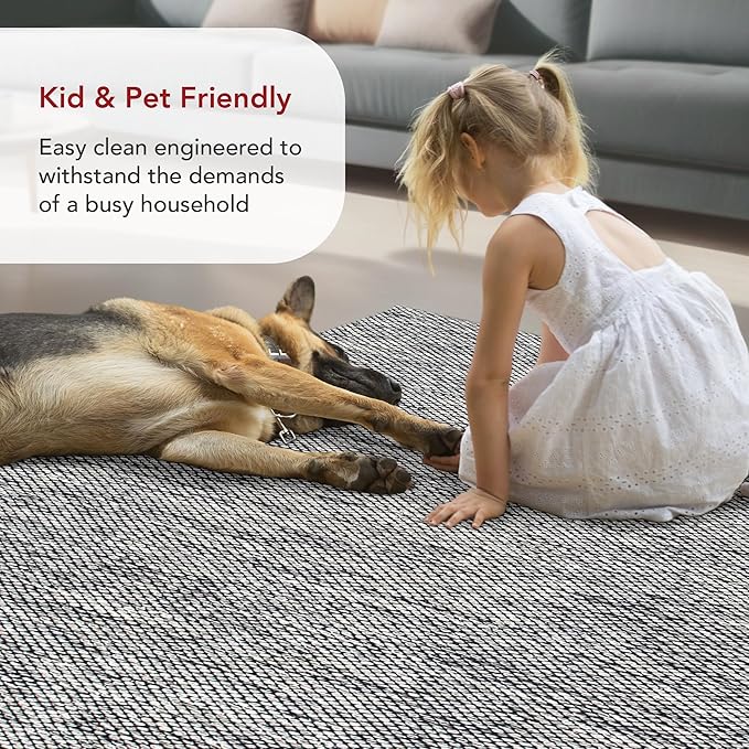 nuLOOM Alessi Solid Farmhouse Cotton Area Rug, 9x12, Grey