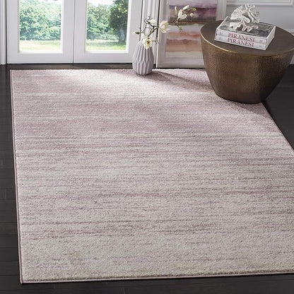 SAFAVIEH Adirondack Collection Area Rug - 6' Square, Cream & Purple, Modern Ombre Design, Non Shedding & Easy to Clean, Ideal for Living Room, Bedroom, Office, Dining Space (ADR113L)