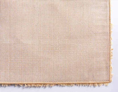 Unique Loom Davos Shag Collection Area Rug - Solid (2' 2" x 6' 9" Runner, Sun Yellow)