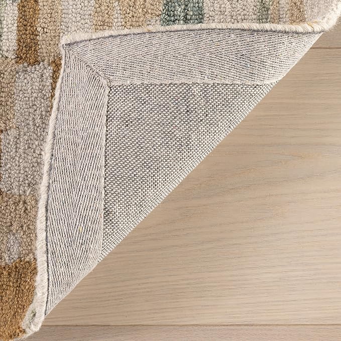 Dash & Albert Ashmore Multi Hand Micro Hooked Wool Rug, 9.5 X 13.5 Feet, Multicolored Geometric Pattern