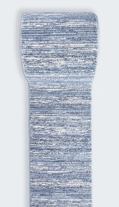 Well Woven Custom Size Hallway & Stair Runner- Harlow Delphi Taupe 27 Inches Wide x 90 Feet Long Runner (27" x 90') Runner Rug - Modern Stripes Pattern, Ultra-Soft, Easy-Clean