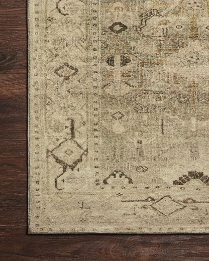 Loloi Margot Collection MAT-04 Antique/Sage 3'-6" x 5'-6" Accent Rug feat. CloudPile, No-Shed Easy Clean Large Patterned Area Rug for Living Room, Bedroom, Dining Area