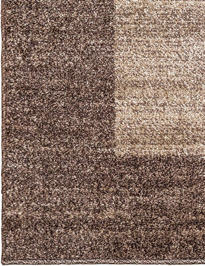 Rugs.com Angelica Collection Rug – 6 Ft Runner Light Brown Medium-Pile Rug Perfect for Hallways, Entryways
