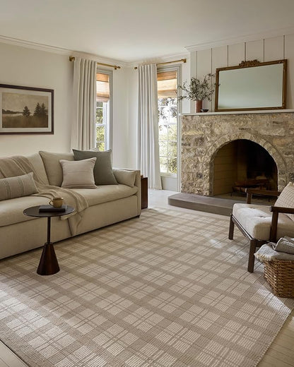 Loloi Magnolia Home by Joanna Gaines Ryder Collection RYD-01 Beige/Ivory 9'-3" x 13' Area Rug
