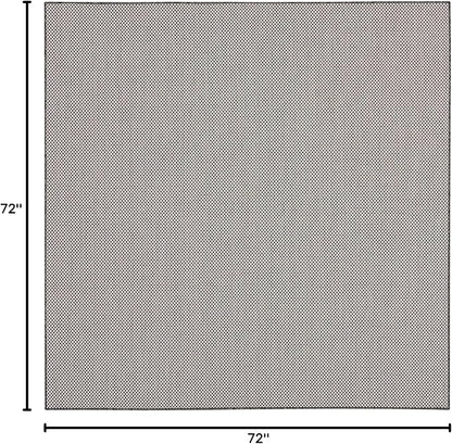 Nourison Home Courtyard Ivory Charcoal 6' x Square Area Rug - Easy Clean, Non Shedding, Bed Room, Living Room, Dining Room, Kitchen (6' x Square)