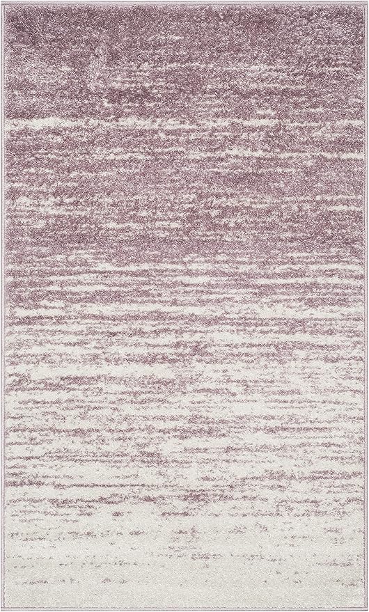 SAFAVIEH Area Rug 3x5 - Adirondack Collection - Cream & Purple, Modern Ombre Design, Non Shedding & Easy to Clean, Ideal for Living Room, Bedroom, Office, Dining Space (ADR113L)
