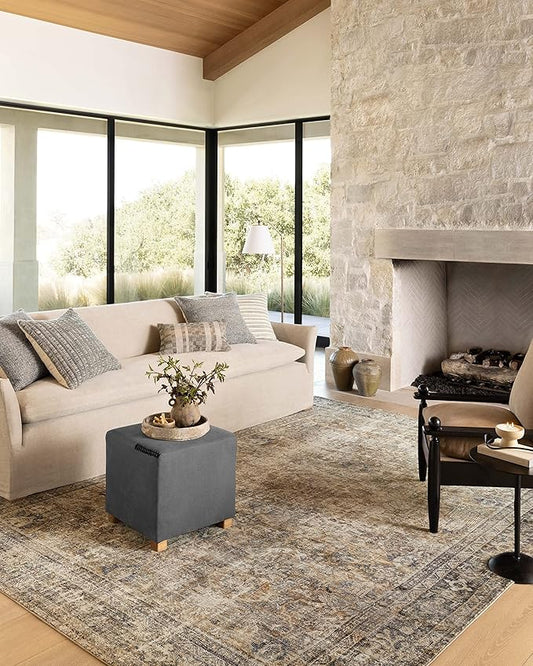 Loloi Amber Lewis Morgan Collection MOG-01 Sunset/Ink 2'-3" x 11'-6" 38" Thick Runner Rug feat. CloudPile, Neutral, Room Décor, Vintage Inspired, Livingroom, Bedroom, Dining Area