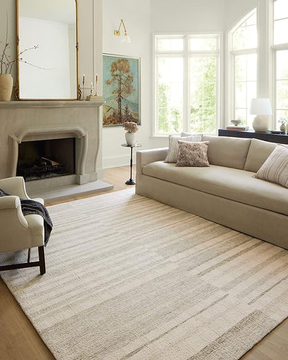 Loloi Chris Loves Julia Chris Collection CHR-02 Natural/Sage 2'-0'' x 5'-0'', .50" Pile Height, Accent Rug