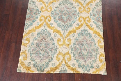 Rug Source Transitional Collection 5x8 Oushak Area Rug, Hand Knotted Beige & Ivories All-Over Rug, Oriental Jute Carpet for Bedroom, Living Room, Dining Room