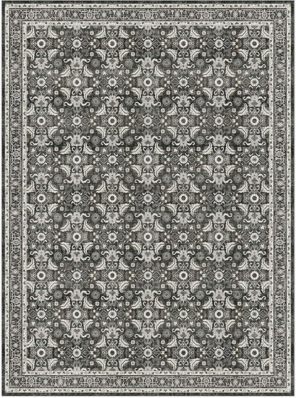 WITSHOCK Living Room Area Rugs 9x12: Soft Non-Slip Backing Washable Rugs Vintage Large Carpet for Bedroom Office Dining Room Kitchen Stain Resistant Home Decor Rug