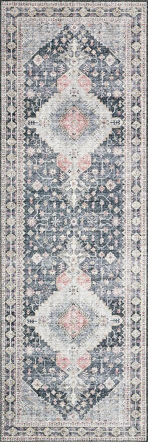 Loloi II Skye Collection SKY-02 Charcoal/Multi 5'-0" x 7'-6" Area Rug