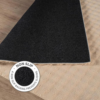 CAMILSON Modern Beige Non Slip Rug 5x7 Ultra Soft High Pile Area Rugs Non Skid Rubber Backing Durable & Easy to Clean Carpet for Living Room Bedroom Kids Room Indoor Use (5 x 7 Beige)