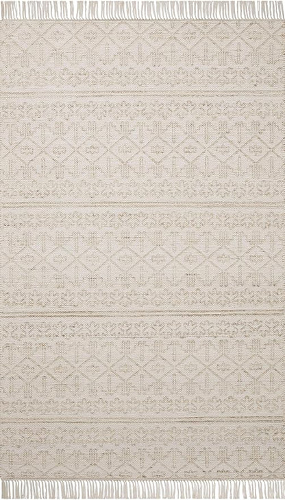 Loloi Angela Rose Rivers Collection RIV-03 Sand/Ivory 5'-0" x 7'-6" Reversible Area Rug
