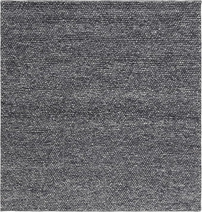 SAFAVIEH Natura Collection Area Rug - 6' Square, Dark Grey, Handmade Wool Blend, Textured Design, Ideal for Living Room, Bedroom, Dining Space (NAT620H)