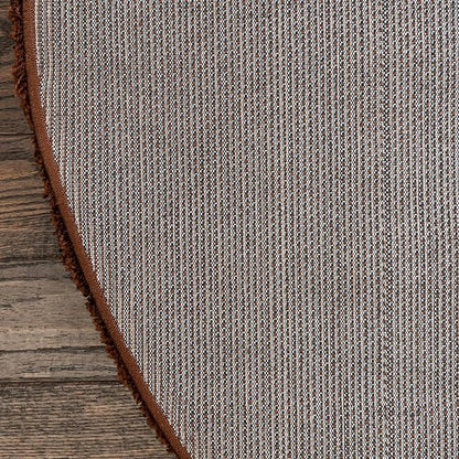 Unique Loom Solid Shag Collection Area Rug (3' 3" Round, Chocolate Brown)