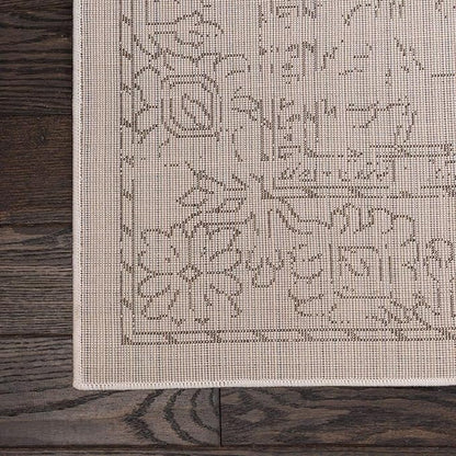 Unique Loom Isabella Collection Area Rug - Adjani (4' 1" x 6' 1" Rectangle, White/ Blue)