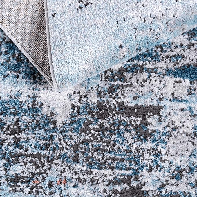 Rugs.com Leipzig Collection Area Rug – 5X8 Multi Low-Pile Rug Perfect for Bedrooms, Dining Rooms, Living Rooms