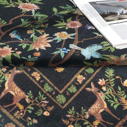 Door Mat Entryway Rug 2x3, Machine Washable Non-Slip Small Area Rug, Boho Floral Low Pile Throw Rugs for Entrance, Front Door, Entry, Kitchen, Kids Room（Black）
