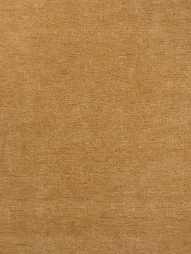 Rugsotic Carpets Hand Knotted Gabbeh Wool 6'x9' Area Rug Solid Gold L00111