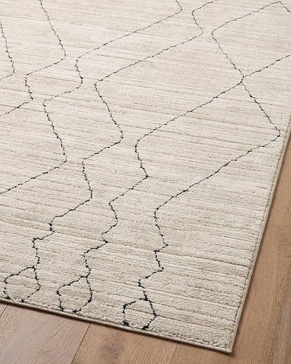 Loloi Darby Collection DAR-03 Sand/Charcoal 9'-2" x 13' Area Rug