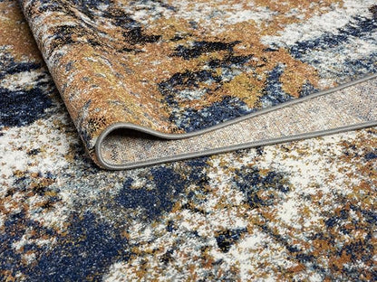 Keen Home Design Area Rugs - 4x6 Non-Shedding, Abstract Rugs for Kitchen, Living Room, Bedroom, Dining Room, Entryway - Size: 4' x 6', Multi