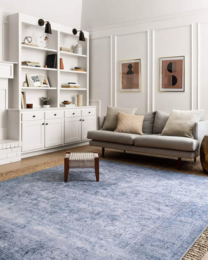 Loloi Loren Collection LQ-09 Slate 8'-4" x 11'-6" Area Rug