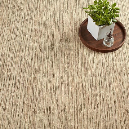 Dash & Albert Clay Natural Machine Washable Rug, 3 X 5 Feet, Natural Stripe Pattern