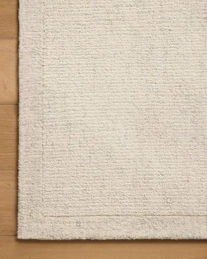 Loloi Magnolia Home by Joanna Gaines Henley Collection HNY-01 Ivory/Smoke 5'-0" x 7'-6" Area Rug