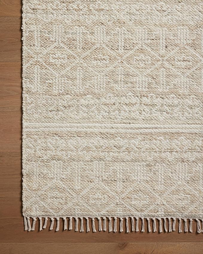 Loloi Angela Rose Rivers Collection RIV-03 Sand/Ivory 3'-6" x 5'-6" Reversible Accent Rug