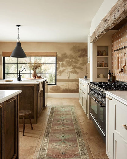 Loloi Magnolia Home by Joanna Gaines Sinclair Collection SIN-06 Clay/Tobacco 2'-3" x 3'-9", .25" Pile Height, Machine Washable, Accent Rug
