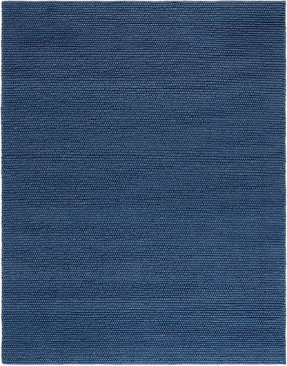 SAFAVIEH Area Rug 9x12 - Natura Collection - Large - Navy & Blue, Handmade Wool Blend, Textured Design, Ideal for Living Room, Bedroom, Dining Space (NAT620M)