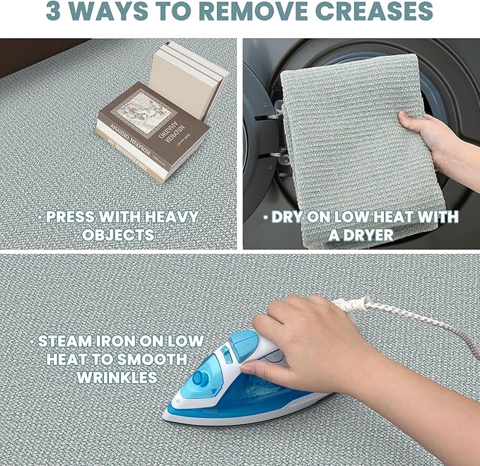 EARTHALL Washable Runner Rug 2x6 Ft Non Slip Runners for Hallways Cotton Rubber Backed Kitchen Runner Braided Indoor Floor Carpet Runners for Entryway, Hallway, Kitchen, Bedroom, Turquoise/Gray