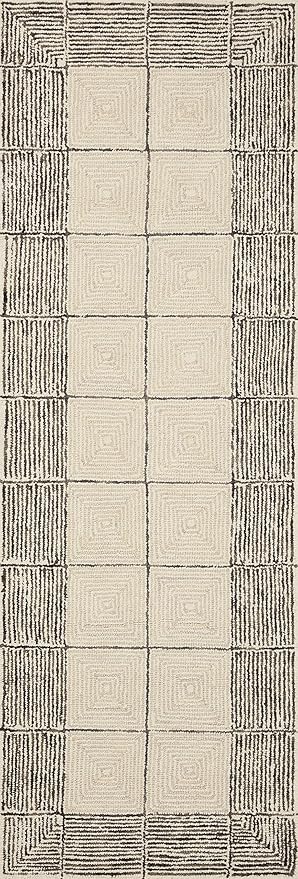 Loloi Chris Loves Julia Francis Collection FRA-02 Cream/Black 7'-9" x 9'-9" Area Rug