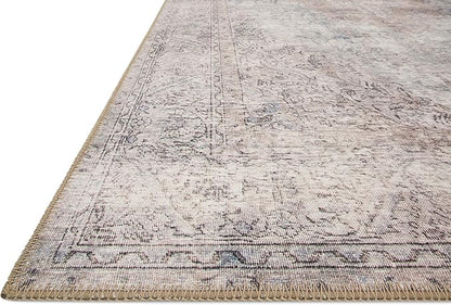 Loloi Loren Collection LQ-04 Silver/Slate 7'-6" x 9'-6" Area Rug