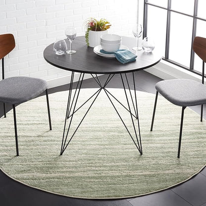 SAFAVIEH Adirondack Collection Area Rug - 5' x 8' Oval, Sage & Ivory, Modern Ombre Design, Non Shedding & Easy to Clean, Ideal for Living Room, Bedroom, Office, Dining Space (ADR113X)