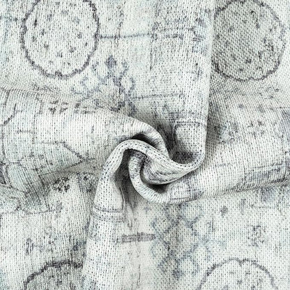 GLN Rugs Traditional Collection - Machine Washable Area Rug, Traditional Washable, Non Slip, Low Pile Chenille Rug, Living Room, Bedroom, Kitchen Rug (4' x 6' Cream/Gray/Sea Salt)