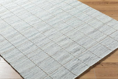 Mark&Day Wool Rugs, 2x8 Ishaq Cottage Metallic - Silver Runner Area Rug, Grey Silver Carpet for Hallway, Kitchen, Bedroom or Living Room (2'6" x 8' Runner)